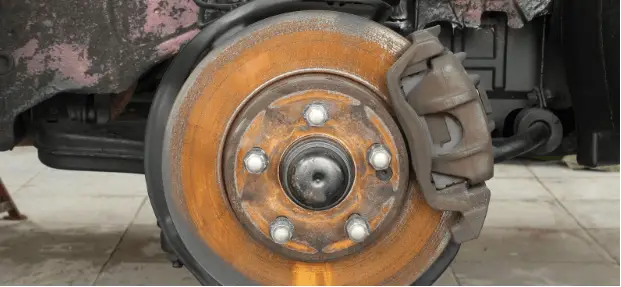Rock Stuck in Brakes